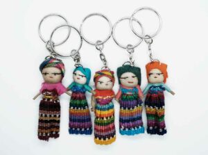 Worry Doll Keyring. Assorted. 5PCS