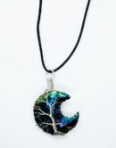 Necklace Moon Rainbow Glass