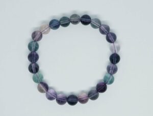 Bracelet 8mm Bead Purple Fluorite