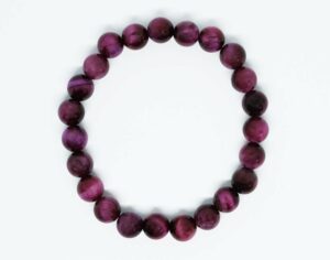 Bracelet 8mm Bead Pink Tiger Eye