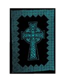 Bedspread Single Cross Turquoise