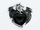 Pendant Dragon Obsidian Heart