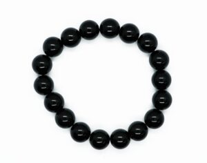 Bracelet 10mm Bead Black Obsidian