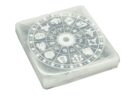 Selenite Plate Square Zodiac