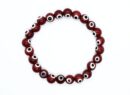 Bracelet Beaded Evil Eye Red