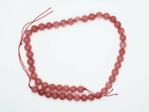 String Bead 8mm Cherry Quartz