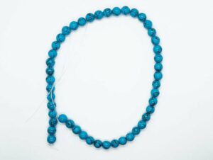 String Bead 8mm Blue Howlite