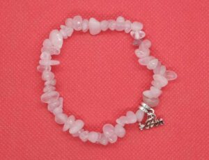 Bracelet Chip Rose Quartz Love