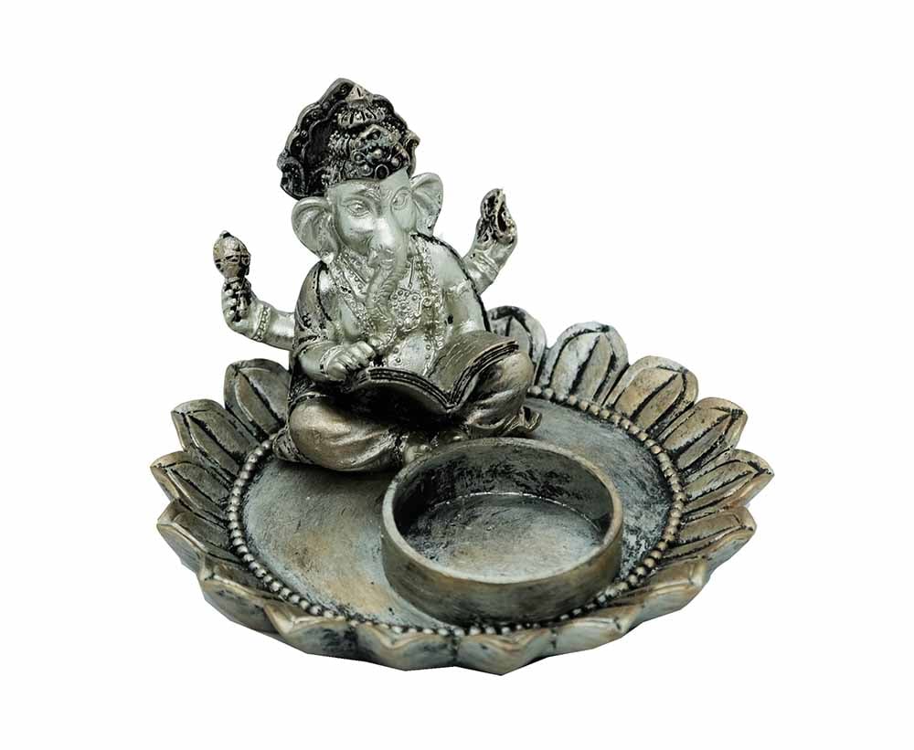 Ganesh Sitting T-Light Holder (CLEARANCE)