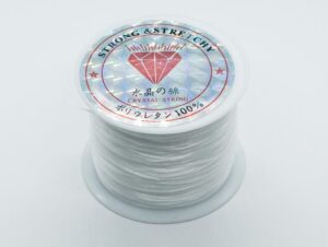 String Elastic White On Roll