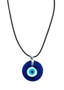 Necklace Evil Eye Round Blue