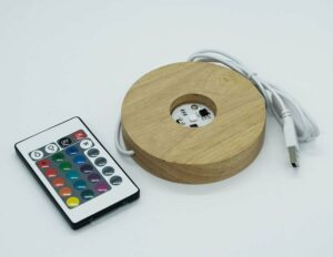 Light LED Wooden Base Colour