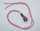 Necklace Woven For Tumble Pink Small (Tumble Stone Not Included)
