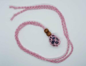 Necklace Woven For Tumble Pink Small (Tumble Stone Not Included)