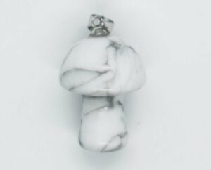 Pendant Mushroom White Howlite