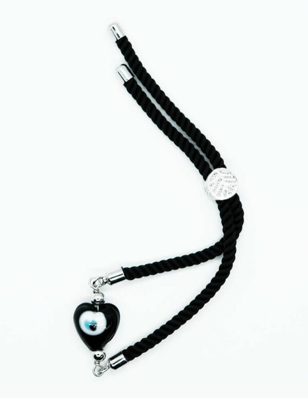 Bracelet Evil Eye Heart Black