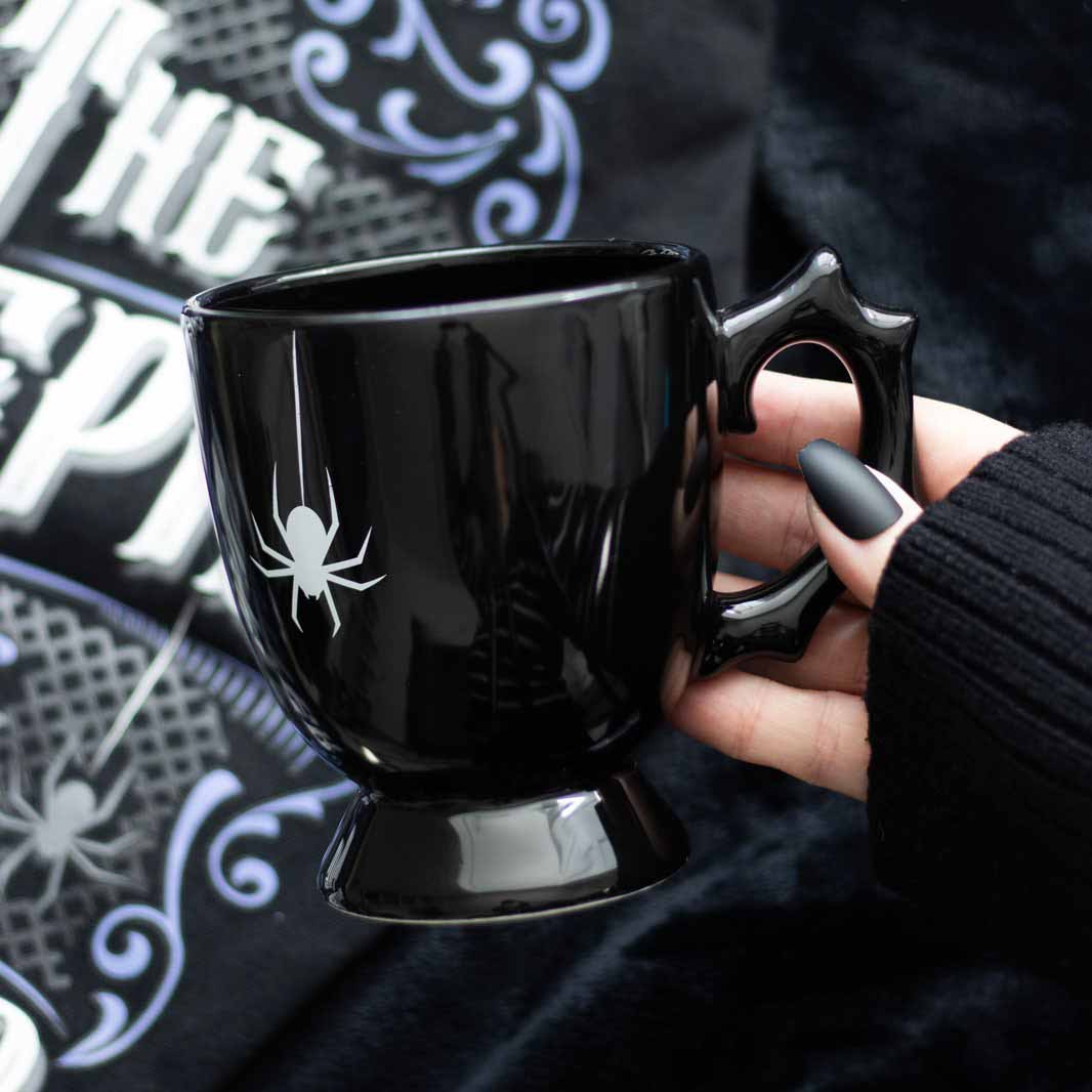 Teacup Ceramic Black Spider - Image 6