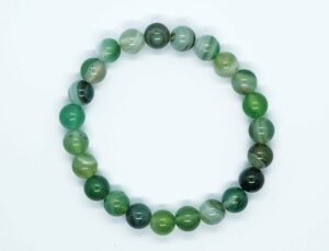 Bracelet Stripe Agate Green