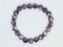Bracelet 8mm Bead Purple Mica