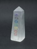 Selenite Obelisk With Chakra