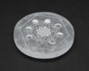 Selenite Disc Moon Phase 10cm
