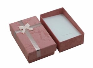 Box Ribbon Pink 5X8cm 24pcs