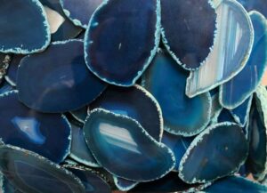 Stone Agate Slice Blue 7-9cm