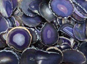 Stone Agate Slice Purple 4-6cm