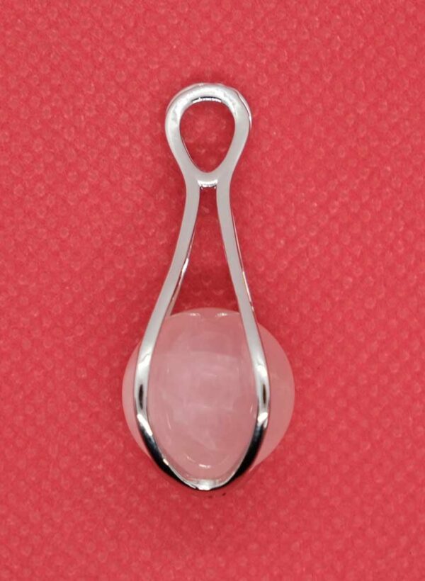 Pendant Ball Rose Quartz