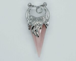 Pendant Cone Rose Quartz