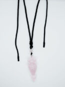Necklace Wand Rose Quartz