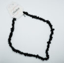 Necklace Chip Stone Black Obsidian