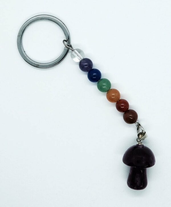 Keyring Mushroom Amethyst Chakra