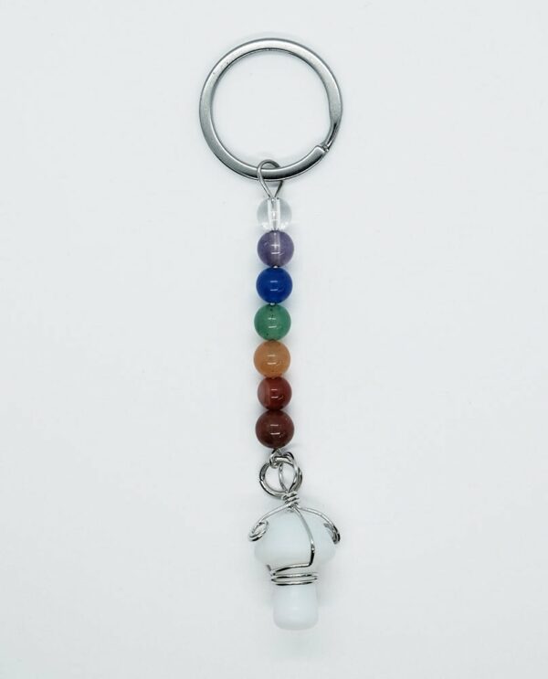 Keyring Mushroom Opalite