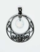 Pendant Circle Faceted Opalite