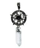Pendant Penta Obsidian Wand
