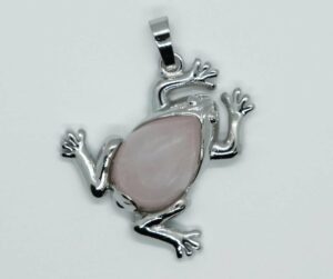 Pendant Frog Rose Quartz