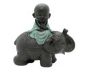 Buddha With Elephant 13x12cm