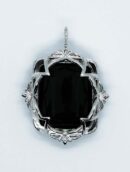 Pendant Oval Obsidian