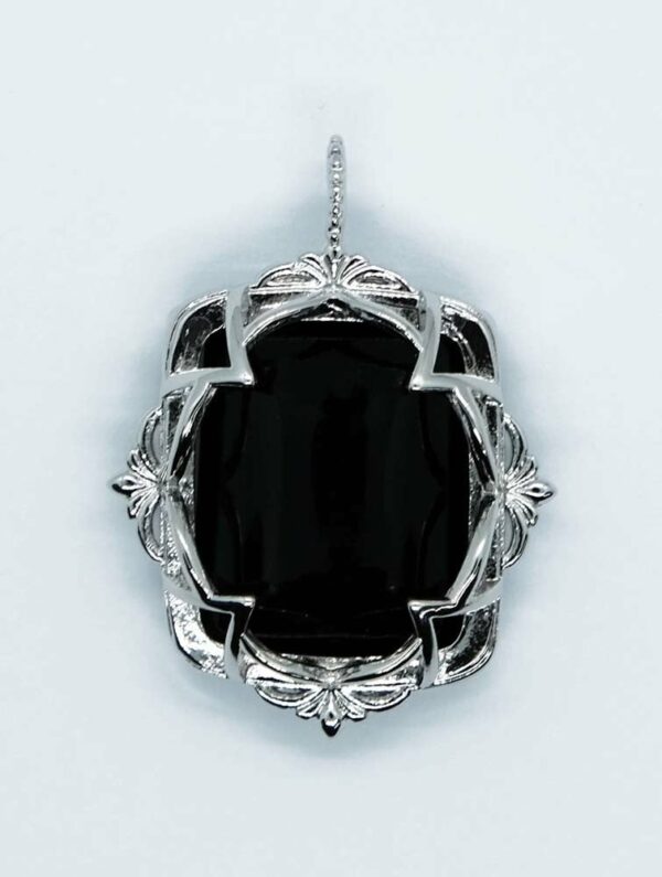 Pendant Oval Obsidian