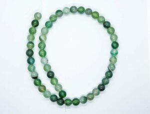 String Bead 8mm Agate Green