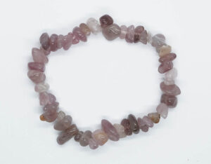 Bracelet Chip Purple Madagascar Rose Quartz