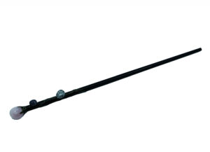 Black Magic Wand Rose Quartz 34cm