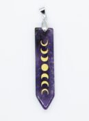 Pendant Point Moon Phase Amethyst