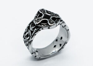 Ring Stainless Steel Cross