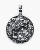 Pendant Stainless Steel Wolves