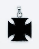 Pendant Steel Black Cross