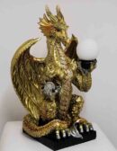 Dragon Lamp Gold COLLECTION ONLY
