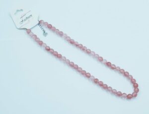 Necklace 8mm Bead Cherry Quartz