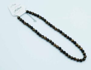 Necklace 8mm Bead Tiger Eye